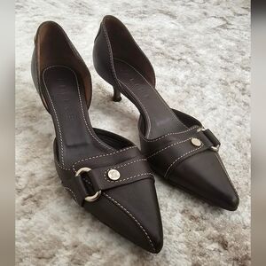 Celine Leather D’Orsay Pumps